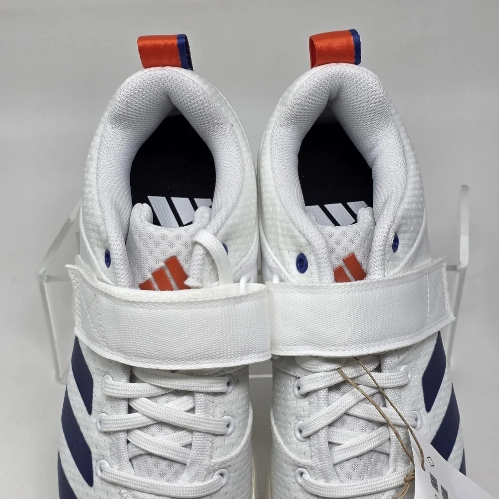 Adidas Powerlift 5 Weightlifting Shoes Men's Size 5 White Blue Orange JP9878 New